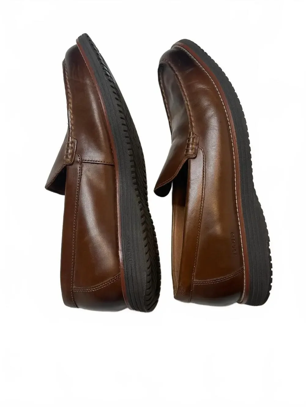 Johnston & Murphy Trufoam Brown Leather Loafers Men's Slip On Dress Shoes